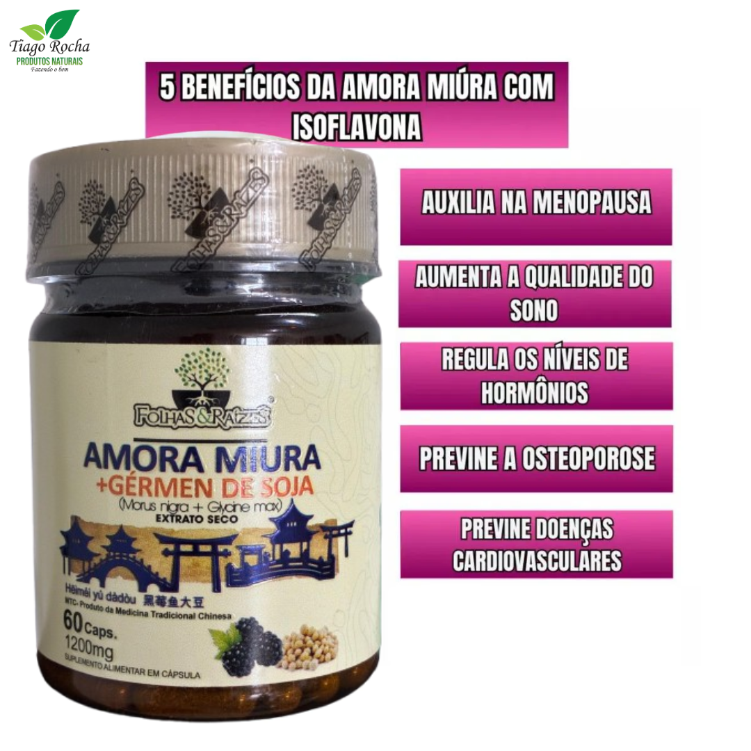 Amora Miúra com germe de soja 60 cáps1200mg