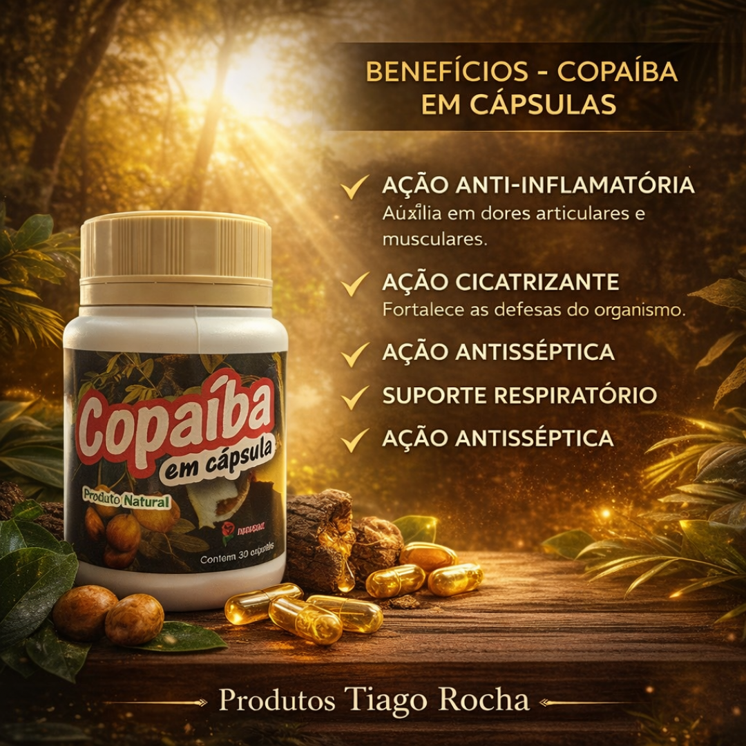 Óleo de Copaíba 30 cápsulas
