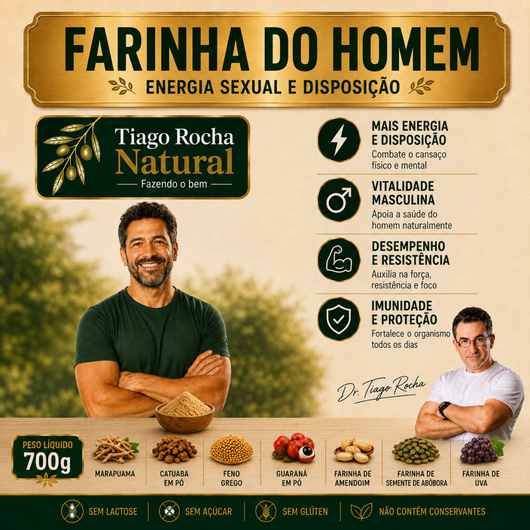 Farinha do Homem Tiago Rocha 700g