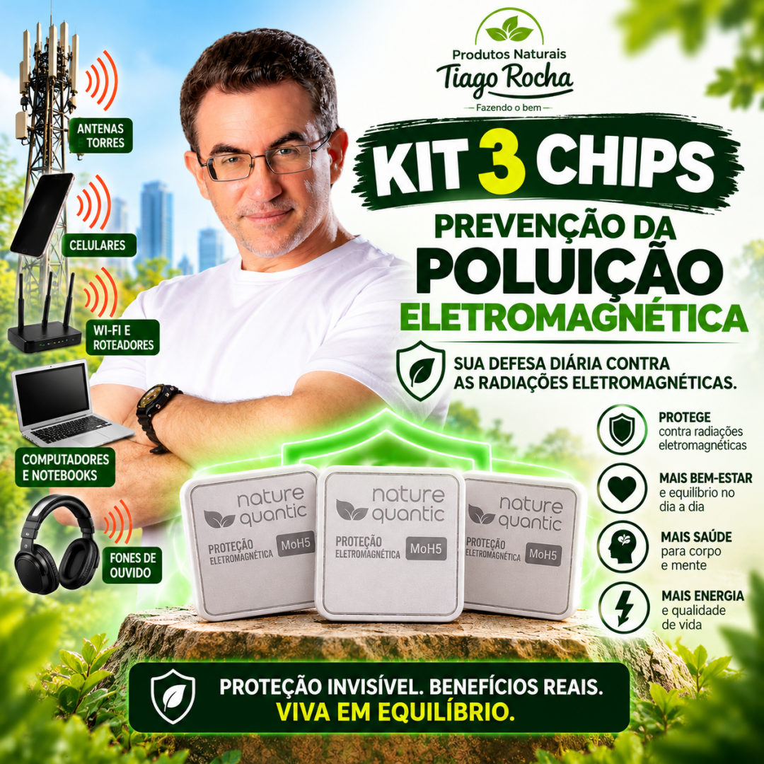 Kit3 Chip Neutralizador Eletromagnético Celulares Ap Eletrônicos
