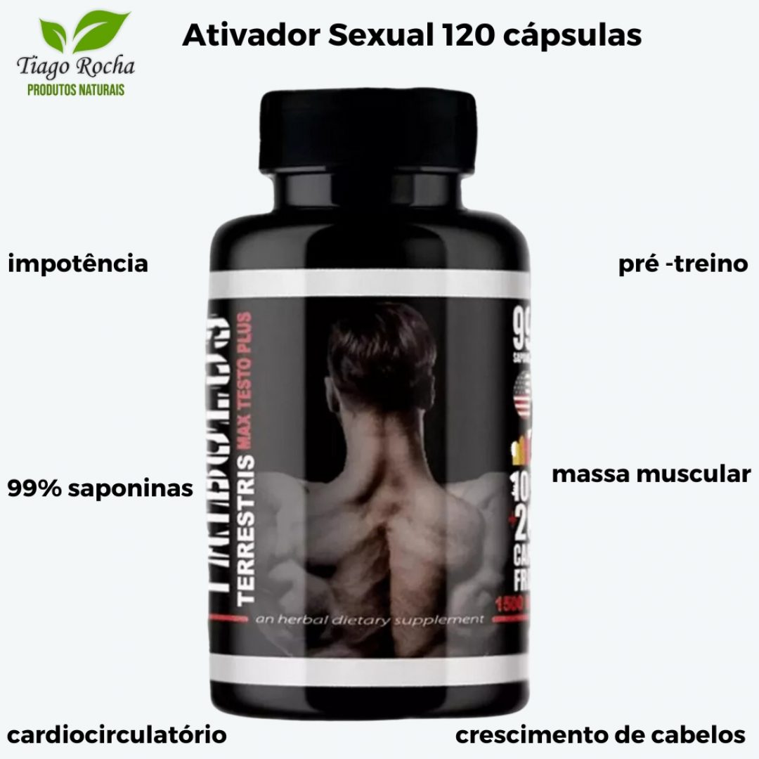 Ativador Sexual Tribulus Terrestris 120 Cáps