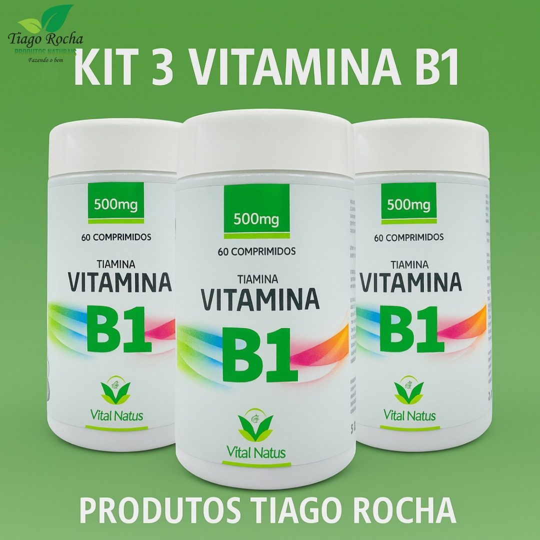 Kit3 Vitamina dos nervos B1 Tiamina