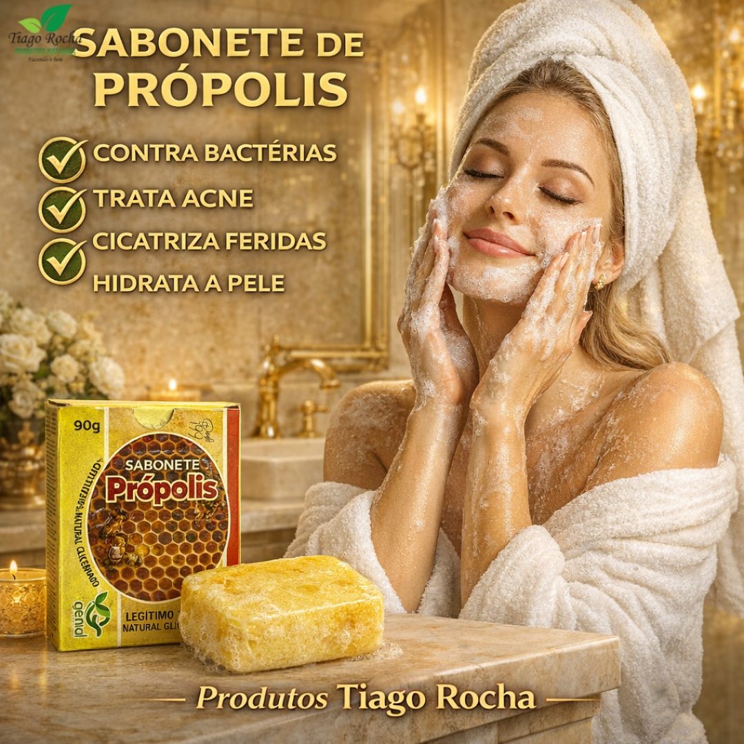 Sabonete hidratante argila própolis 90g